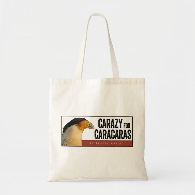 Carazy for Caracaras Tote Bag (Front)