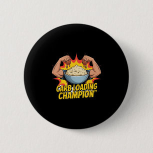 Carb Loading Champion Funny Thanksgiving Potatoes 6 Cm Round Badge