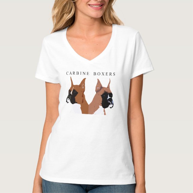 Carbine Boxers V-Neck T-Shirt (Front)