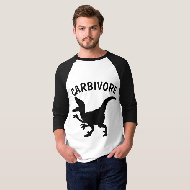CARBIVORE CARB LOVER Dinosaur T-Shirts (Front Full)