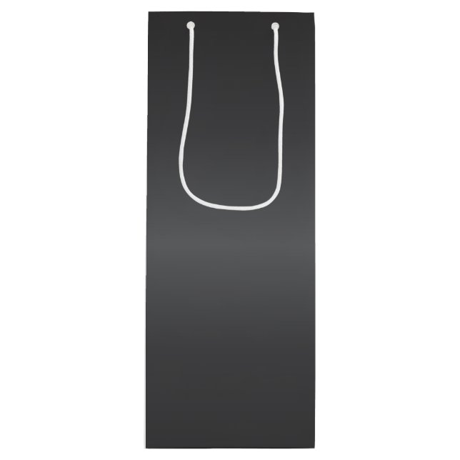 Carbon Black Bells Wine Gift Bag (Front)