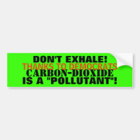 Carbon-Dioxide - A "POLLUTANT" THAT YOU EXHALE!