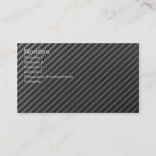 CARBON FIBER BUSINESS CARD (Front)