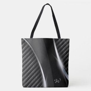 Carbon Fibre 3 All-Over-Print Tote Bag
