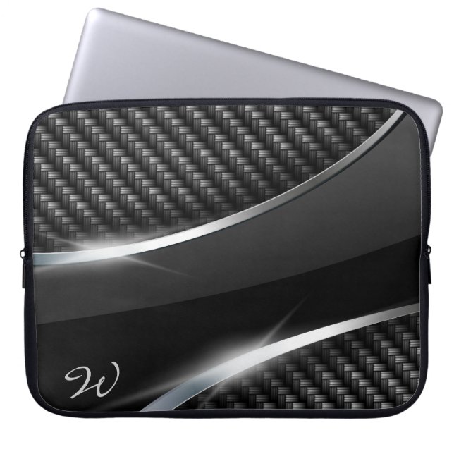 Carbon Fibre 3 Laptop Sleeve Options (Front)