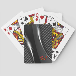 Carbon Fibre 3 Playing Cards