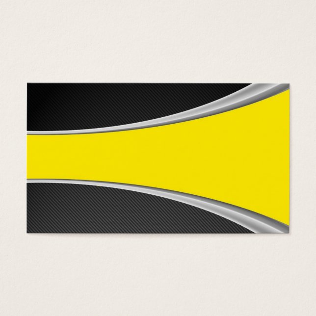 Carbon Fibre and yellow card (Front)