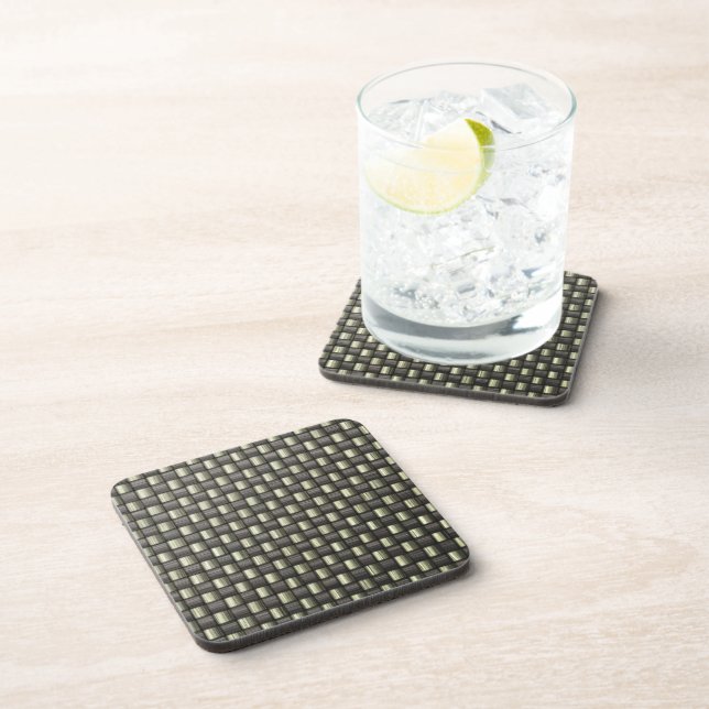 Carbon Fibre (Faux) Coaster (Right Side)