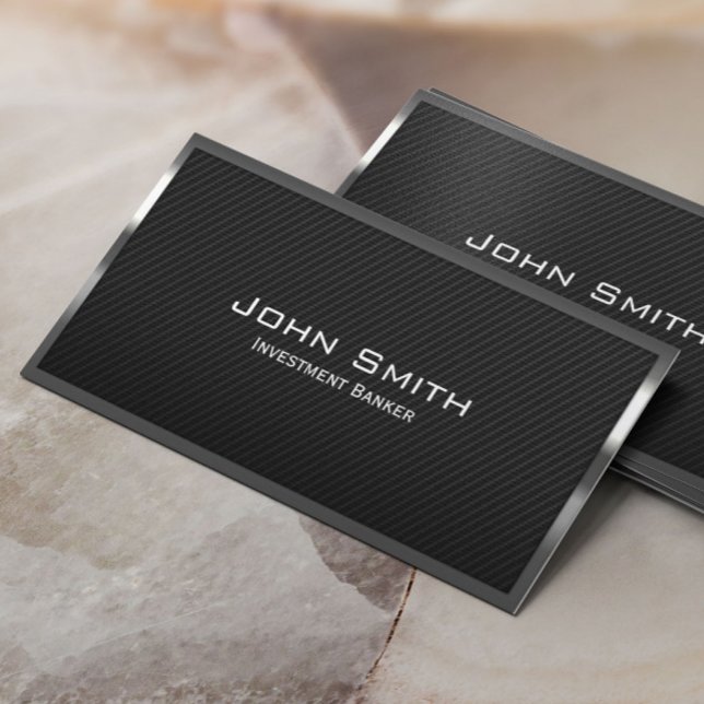 Carbon Fibre Investment Banker Business Card (Creator Uploaded)