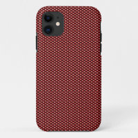Carbon Fibre iPhone 5 Case (Dark Red)