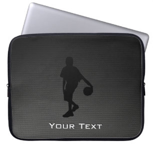 Carbon Fibre look Basketball Player Laptop Sleeve