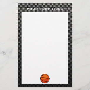 Carbon Fibre look Basketball Stationery