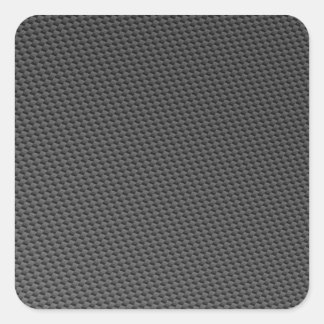Carbon Fibre Material Square Sticker