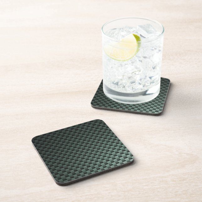 Carbon Fibre Patterned Coaster (Right Side)