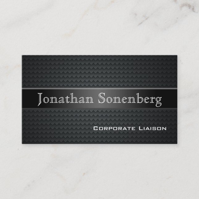 Carbon Fibre Professional Business Cards (Front)