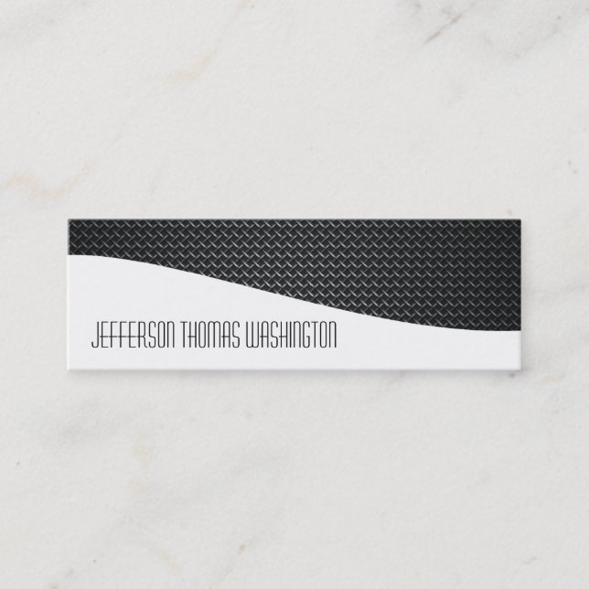 Carbon Fibre Professional Slim Business Cards (Front)