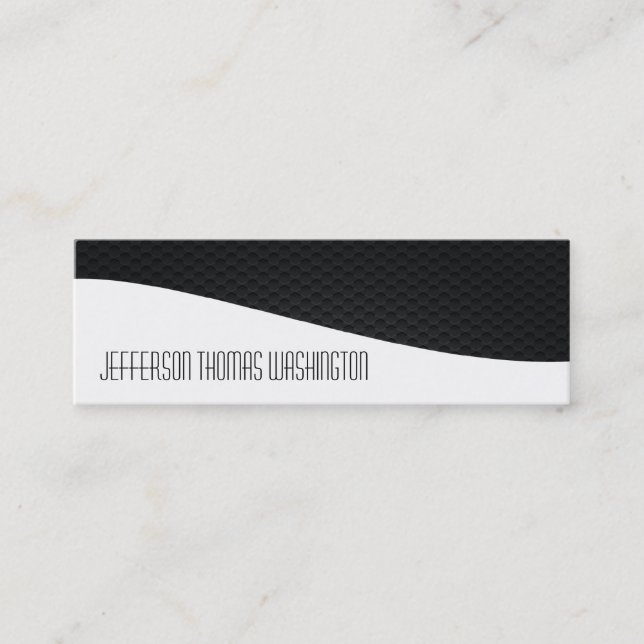 Carbon Fibre Professional Slim Business Cards (Front)