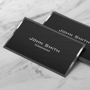 Carbon Fibre Screenwriter Business Card