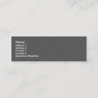 Carbon fibre skinny business card.