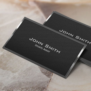 Carbon Fibre Sports Agent Business Card