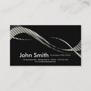 Carbon Fibre swoosh design business card