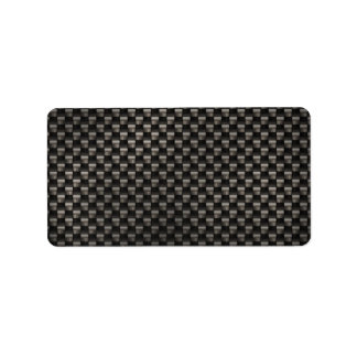 Carbon Fibre Texture Label