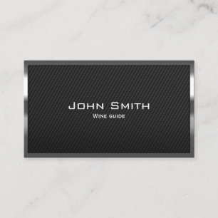 Carbon Fibre Wine Tasting Business Card