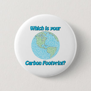 Carbon Footprint 6 Cm Round Badge