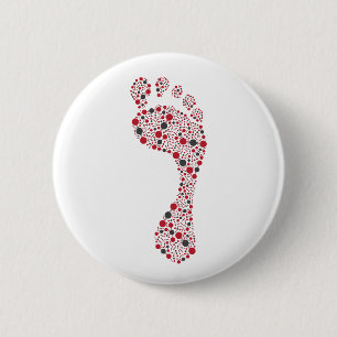 Carbon Footprint 6 Cm Round Badge