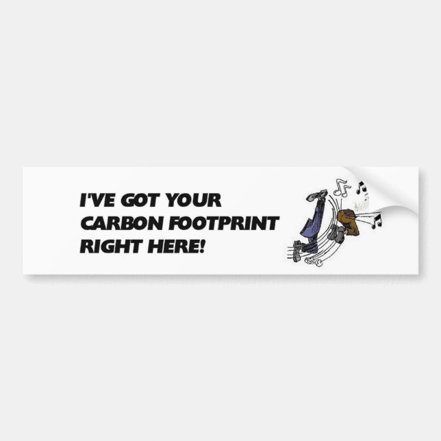 Carbon Footprint Bumper Sticker (Front)