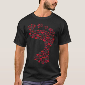 Carbon Footprint Carbon Dioxide CO2 Molecular Str T-Shirt