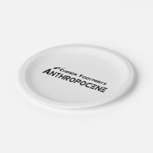 Carbon Footprints - Anthropocene Paper Plate