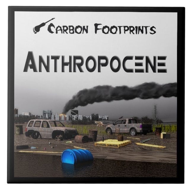 Carbon Footprints - Anthropocene Tile (Front)