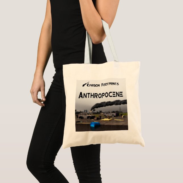 Carbon Footprints - Anthropocene Tote Bag (Front (Product))
