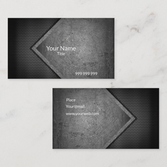 Carbon modern business card (Front/Back)
