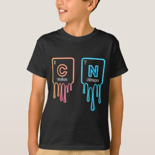 Carbon Nitrogen Science Design Fun Chemistry Lover T-Shirt