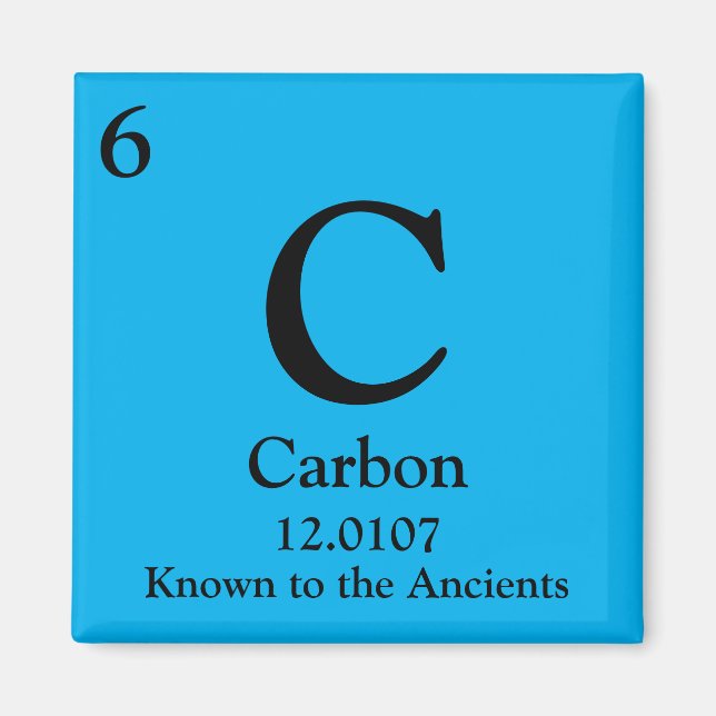 Carbon Periodic Table Magnet (Front)