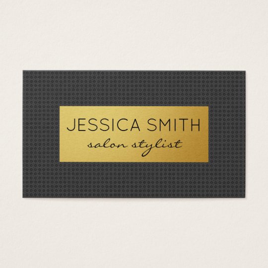 Carbon Print / Gold Metallic Business Card