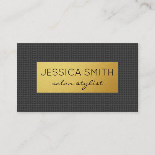 Carbon Print / Gold Metallic Business Card