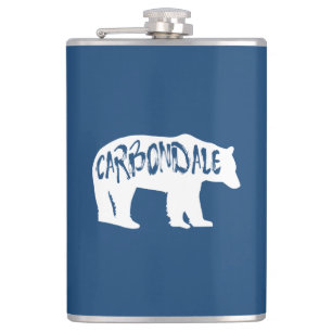 Carbondale Colorado Bear Hip Flask