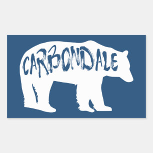 Carbondale Colorado Bear Rectangular Sticker