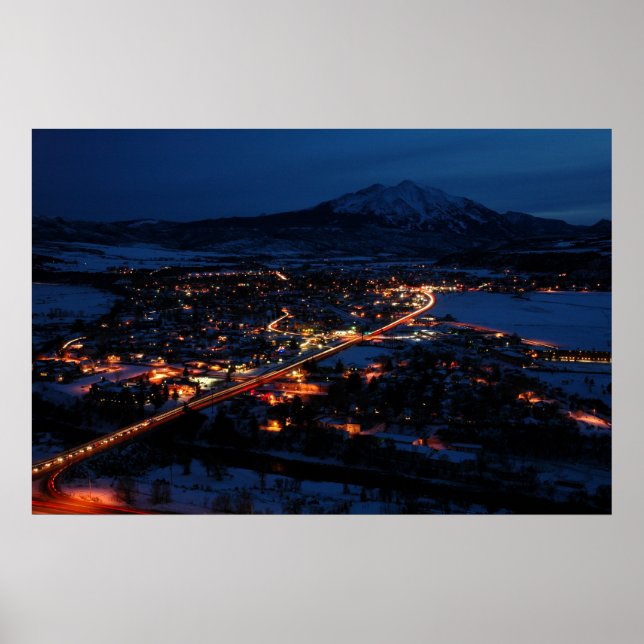 Carbondale Winter's Night Poster (Front)