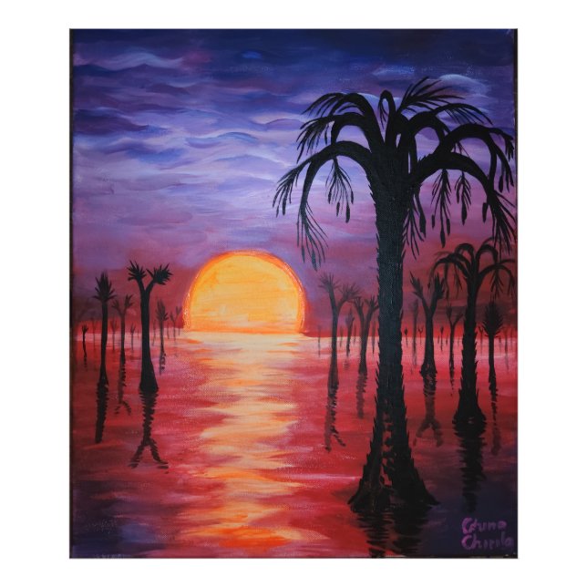 Carboniferous sunset photo print (Front)