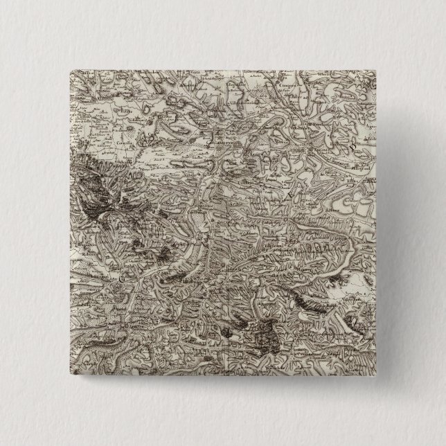 Carcassonne 15 Cm Square Badge (Front)