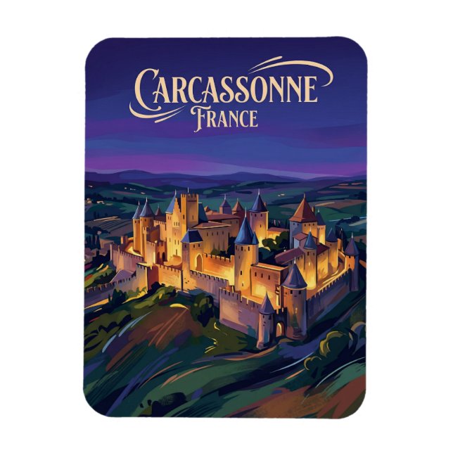 Carcassonne Citadel France Magnet (Vertical)