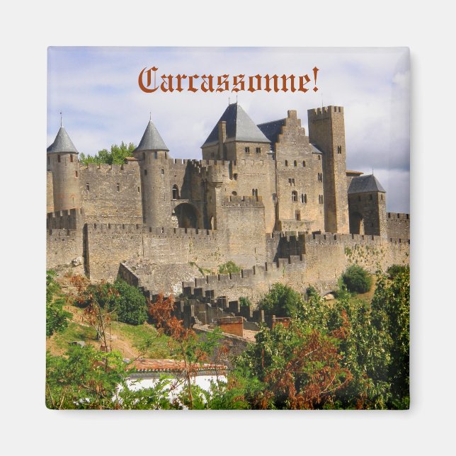 Carcassonne fortress in France Magnet (Front)