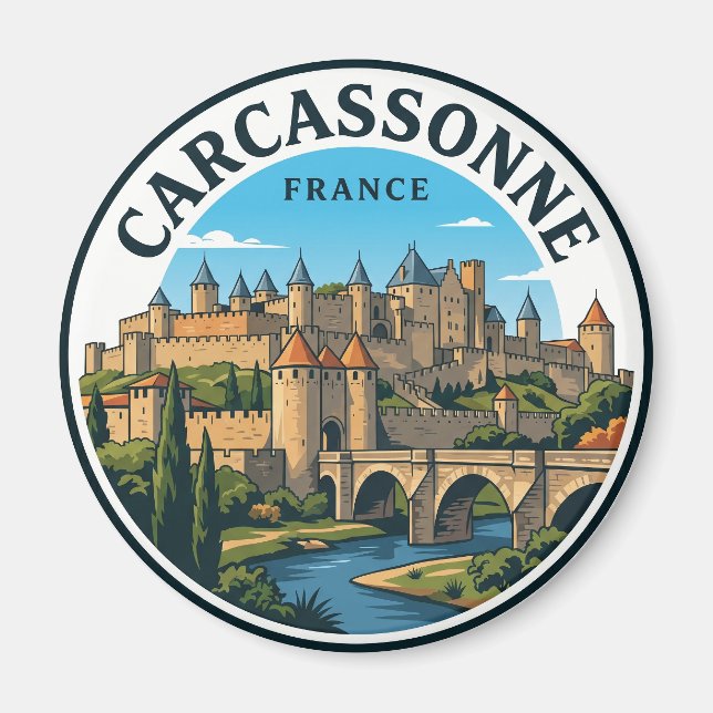 Carcassonne France Magnet (Front)
