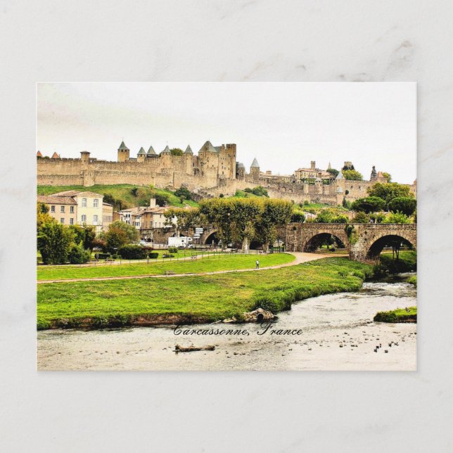 Carcassonne, France scenic photograph Postcard (Front)