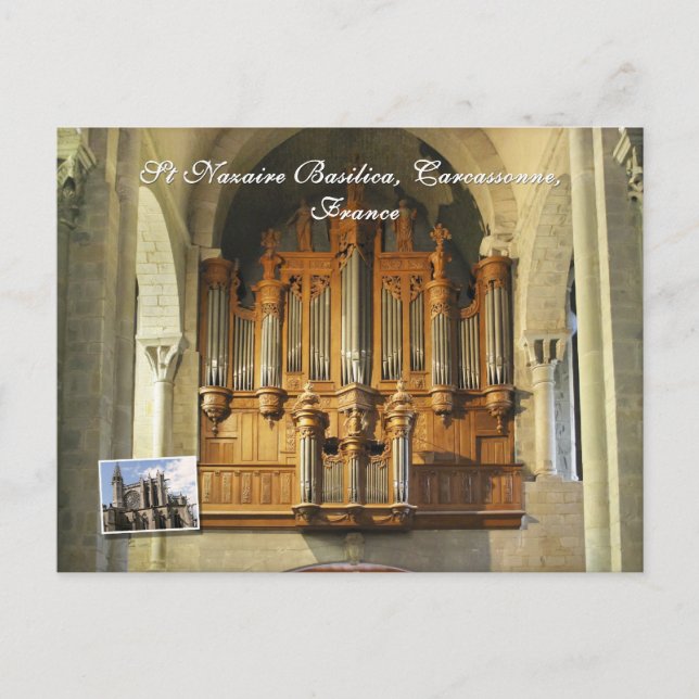 Carcassonne organ postcard (Front)