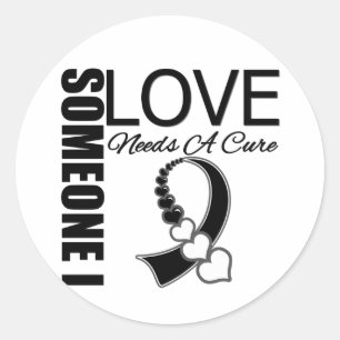 Carcinoid Cancer Someone I Love Needs A Cure Classic Round Sticker